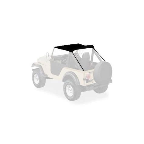 Bikini Top For 76 83 Jeep CJ5 Black Vinyl Somar 4X4 The House Of Jeep