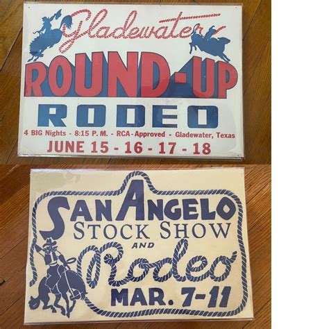 13x19 Vintage Rodeo Posters Preorder will ship in 1-2 | Etsy