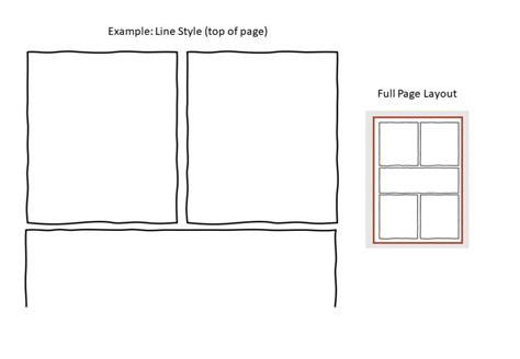 Comic Book Template Frame hand Drawn Frames-style 2 - Etsy