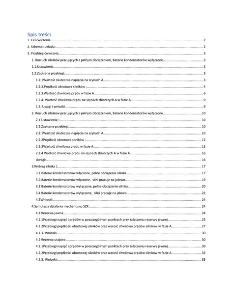 Sprawko Spz Szr 1 Final Elektroenergetyczna Automatyka