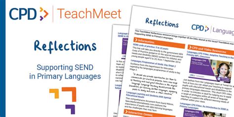 Free Teachmeet Reflections Supporting Send In Primary Languages