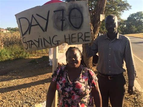 Pics Zimbos Camp Outside Us Embassy In Harare Against Sanctions Iharare News