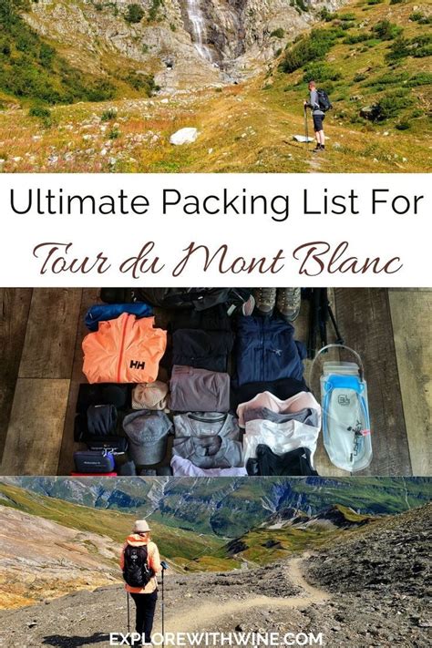 Tour Du Mont Blanc Packing Guide