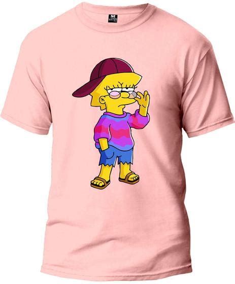 Camiseta Lisa Simpsons Masculina E Feminina Algod O Primeira Linha