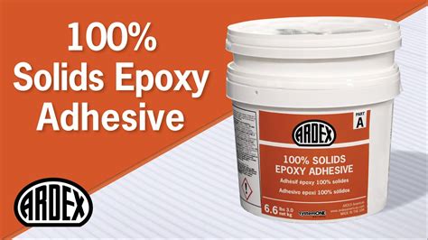 Ardex 100 Solids Epoxy Adhesive Demonstration Youtube