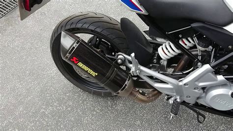 BMW G310R AKRAPOVIC EXHAUST YouTube