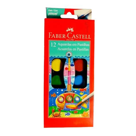 ACUARELA 12 COLORES FABER CASTELL Librería Mateco