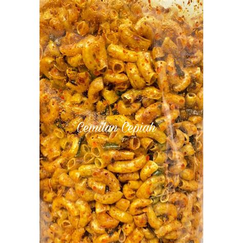 Jual Makaroni Kriuk Bumbu Basah Makaroni Bantat Pedas Daun Jeruk