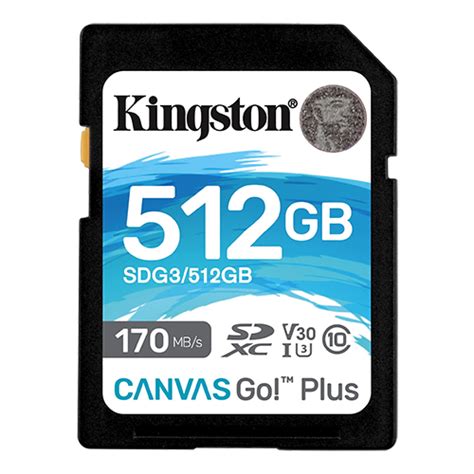 KINGSTON SD CanvasGo Plus Memorijska Kartica 512GB SDG3 512GB Gigatron