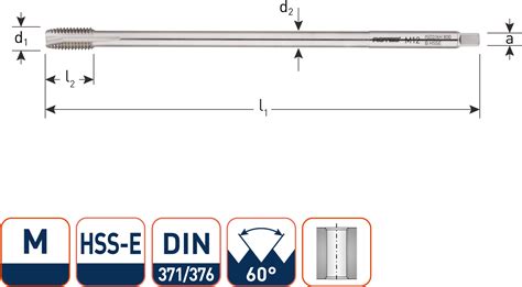 Hss Machinetap Extra Lang Doorlopend Din M Jrv Products