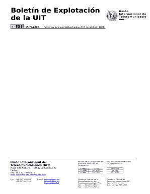 Listas Anexas Al Boletn De Explotacin De La UIT Nota De La TSB3 Doc