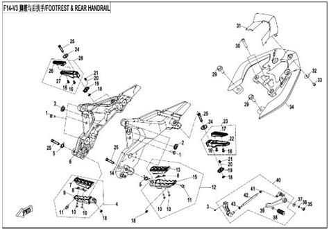 Cfmoto F Footrest Rear Handrail Sherco