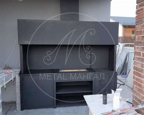 Модульный барбекю комплекс из металла "Блэк-2" от производителя