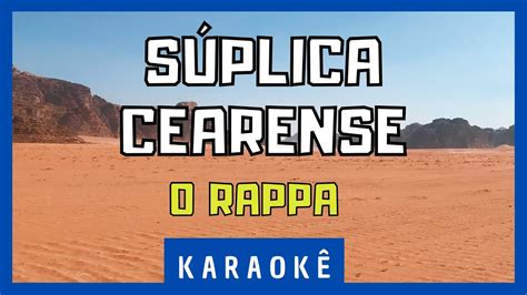 Karaok S Plica Cearense O Rappa Youtube