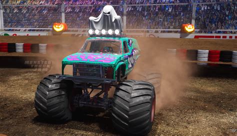 Halloween Monster Trucks Jam Stunts Challenge & Scary Crash | Halloween Crash Thrills Await ...