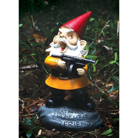 Bigmouth Inc Angry Little Garden Gnome Hilarious Garden Gnomes