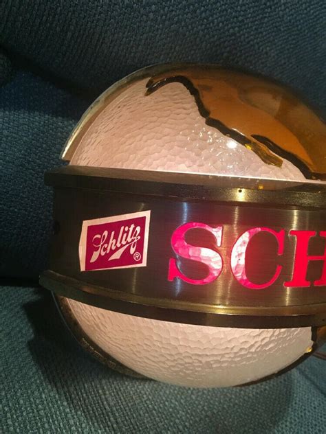 Vintage Schlitz Beer Globe Light Milwaukee Beer