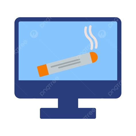 Icono Plano De La Computadora Vector Png Computadora Hábitos Abandonar Png Y Vector Para