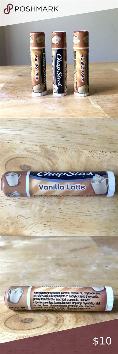 3pk Chapstick Vanilla Latte Hard To Find Lip Balm Chapstick The Balm