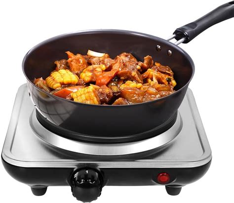 Amazon Uten Electric Countertop Single Burner W Cooktop With Inch Cast Iron Hot