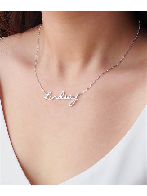 Custom Name Necklace Personalized Name Necklace Name Etsy