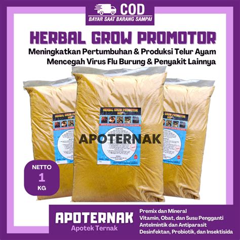 Jual Herbal Grow Promotor Meningkatkan Pertumbuhan Dan Produksi Telur