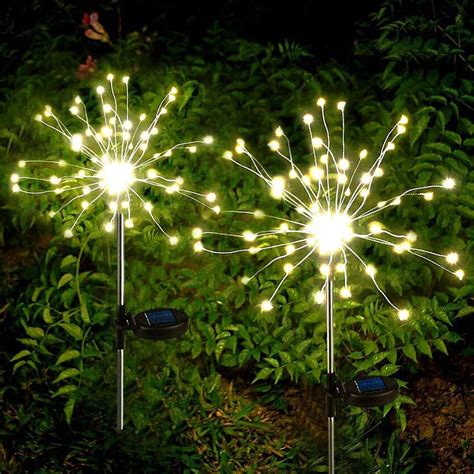 Luces De Jard N Solares Exterior Led Solares Fuegos Artificiales