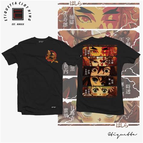 Anime Shirt - Unisex - Etiquetta Co. - Demon Slayer - Hashira v3 | Lazada PH