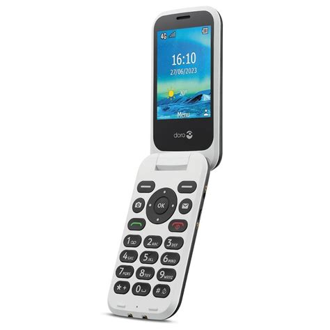 Doro 6880 Black Clamshell Mobile - AmplifiedTelephones.co.uk