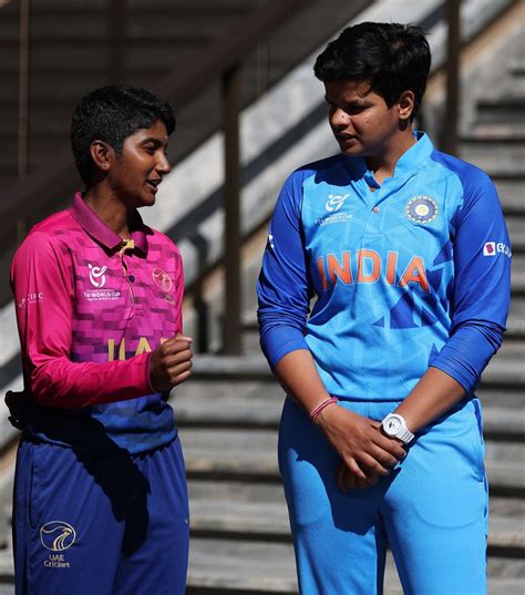 The Captains Pose For A Picture Before The Start Of The Womens U 19