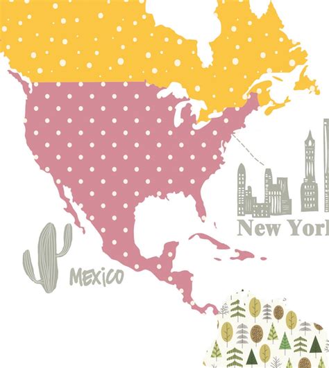 Kids World Map Poster Travel Theme Nursery Wall Decor - Etsy