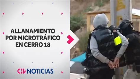 MASIVO ALLANAMIENTO por microtráfico en Cerro 18 de Lo Barnechea CHV