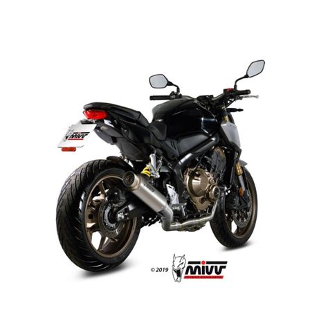 Ligne complète MIVV GP acier Noir pour CB650R