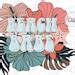Beach Babe Png Sublimation Design Summer Boho Tropical Floral Vacation Ocean Popular Trendy