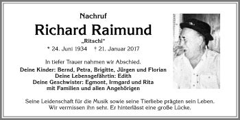 Traueranzeigen von Richard Raimund Allgäuer Zeitung