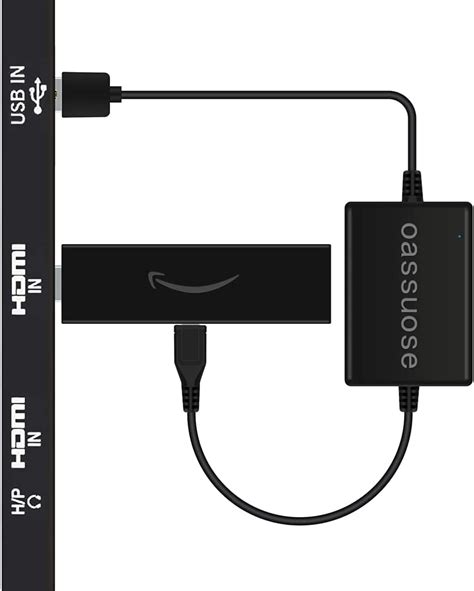 Oassuose Adaptador De Cabo De Alimenta O Usb Para Fire Tv Stick