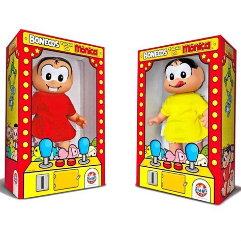 Bonecas Da Monica - Kit Bonecas Turma da Monica Classicos 2 Bonecas Vinil SidNyl Grande ...