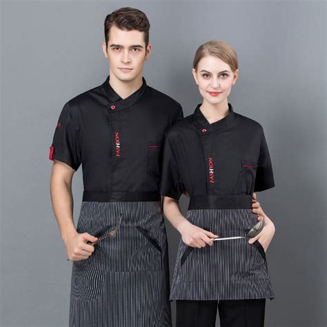 Irder France Design Unisex Design Chef Jacket Summer Short Sleeve