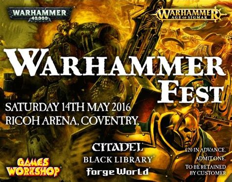 Forge World: Warhammer Fest Tickets On Sale NOW! - Bell of Lost Souls