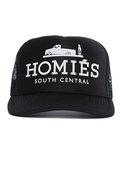 Black Homies Hat With White Ink Chicago Girls Hats Homies