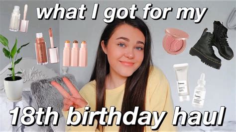 What I Got For My 18th Birthday Haul 2020 Youtube