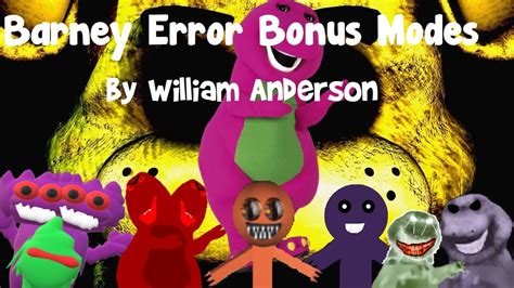 Barney Error Bonus Modes Youtube