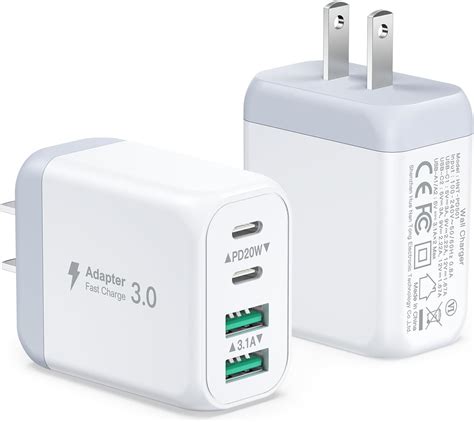 Amazon Usb C Charger Block Pack W Port Usb C Wall Charger