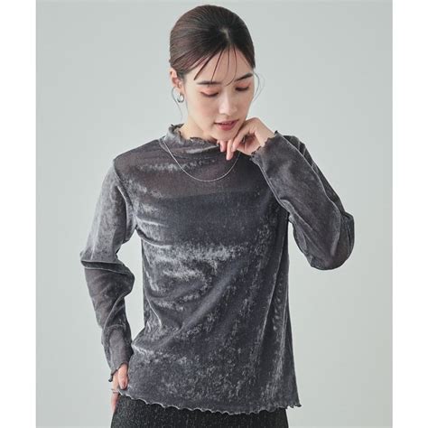 キューティーブロンド Cutie Blonde モール調ハイネックトップス チャコールグレー 014 ファッション通販 MAGASEEK マガシーク