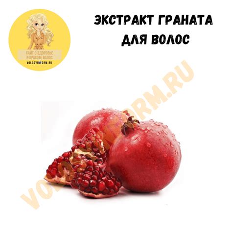 Экстракт граната для волос: свойства, эффект против выпадения