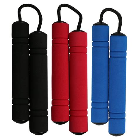 Ninja Toy Nunchucks Nunchaku Foam And Plastic Choice Of Blue Red Or Black Lower Ebay