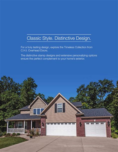 C H I Overhead Doors Catalogs Timeless Collection Arcat