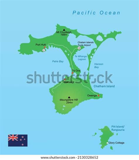 Vector Illustration Chatham Islands Map Stock Vector (Royalty Free) 2130328652 | Shutterstock