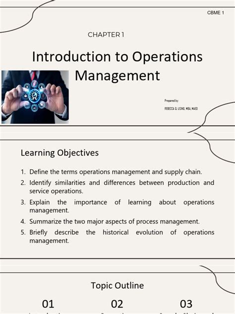 Chapter 1 Operations Management Pdf Operations Management