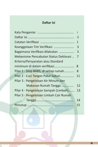 Buku Verifikasi Sanitasi Total Berbasis Masyarakat STBM PDF